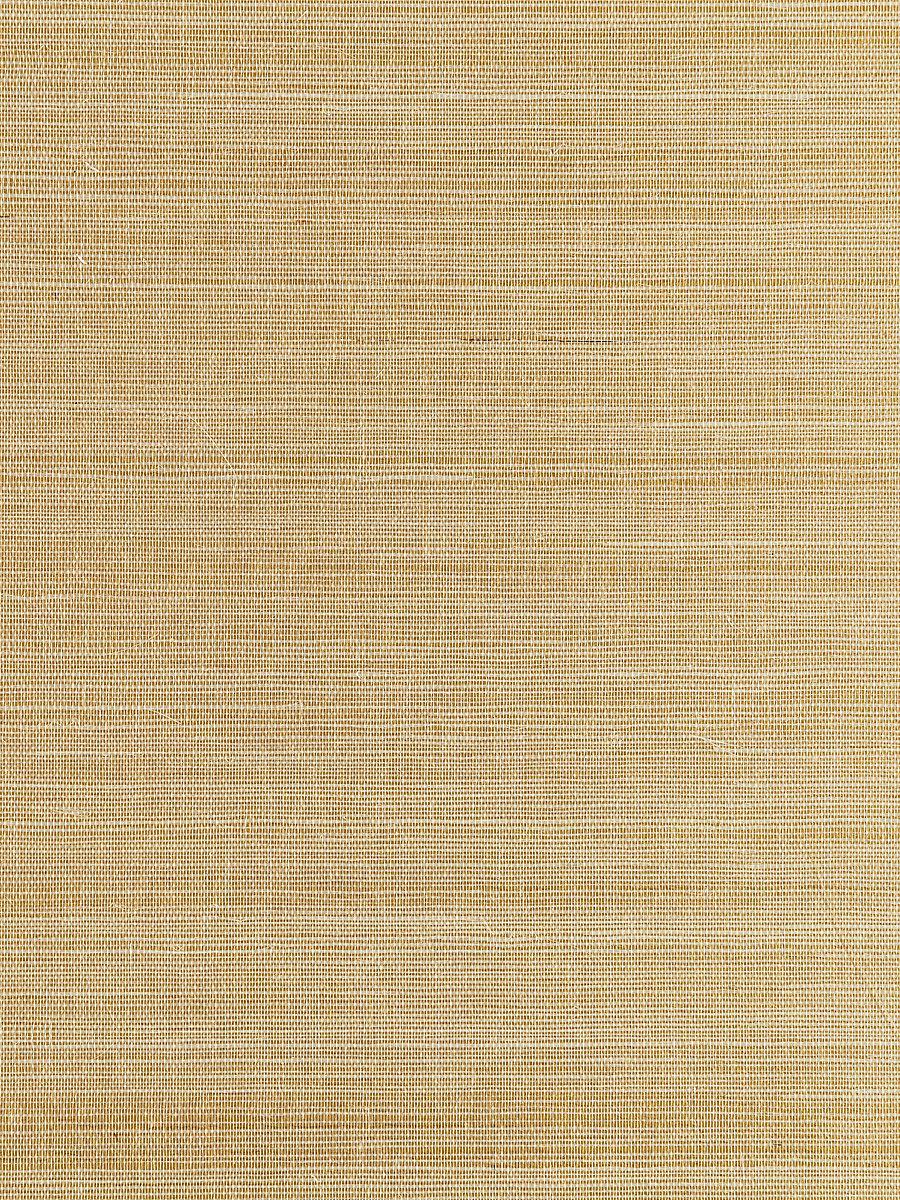 Scalamandre Metal Sisal White Gold Wallpaper