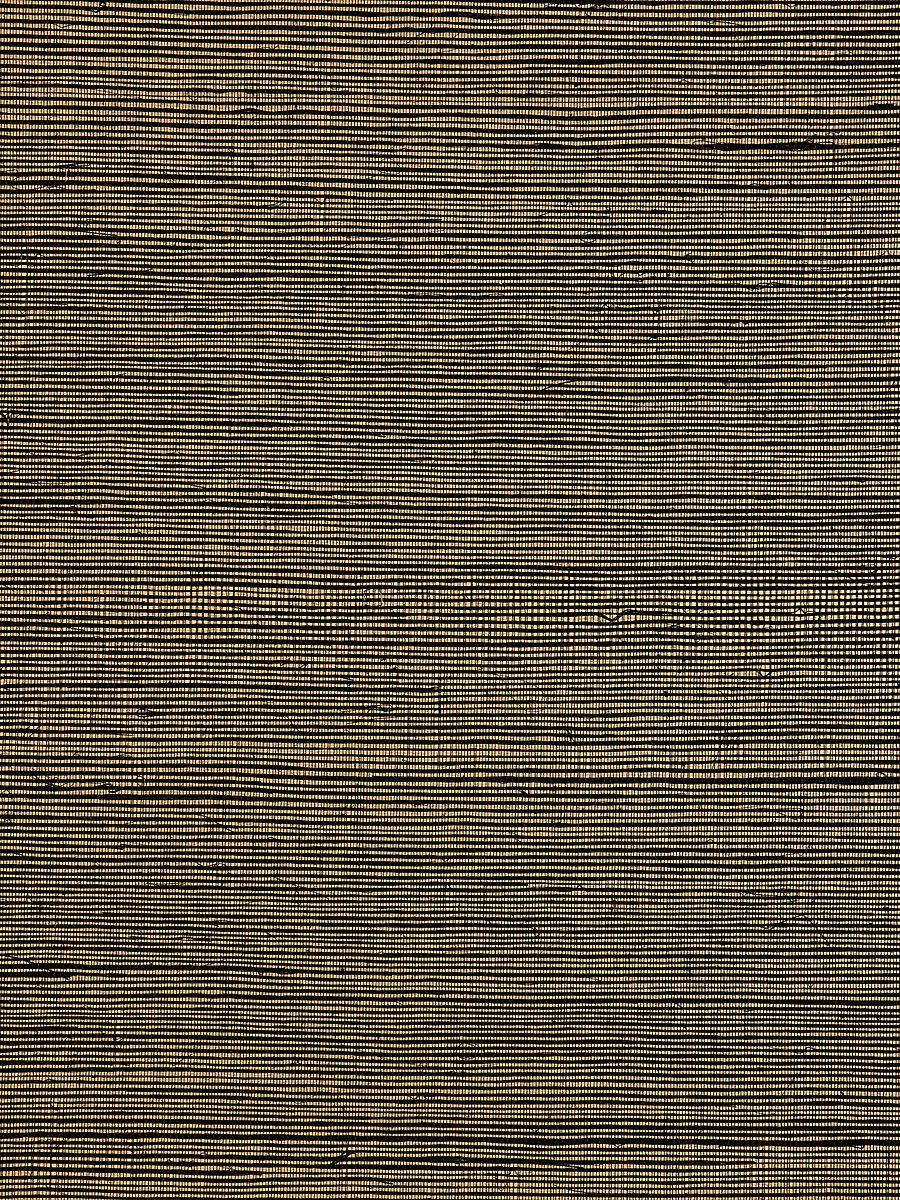 Scalamandre Metal Sisal Blackened Gold Wallpaper