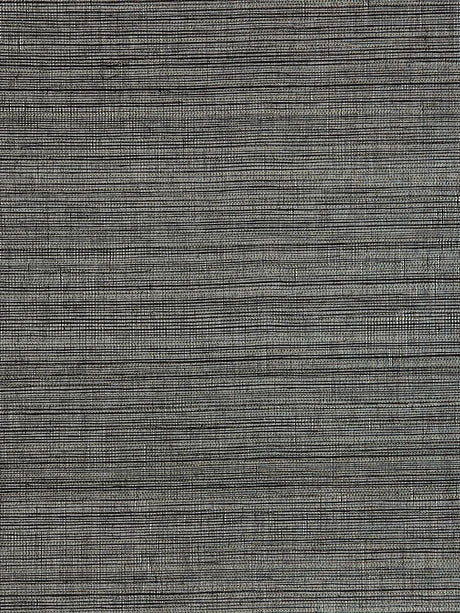 Scalamandre Strie Sisal Graphite Wallpaper