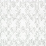 Schumacher Hix Embroidered Paperweave Grey Wallpaper