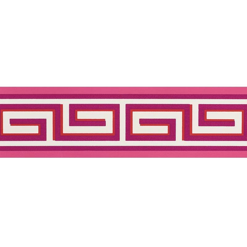 Schumacher Britt Border Berry Wallpaper