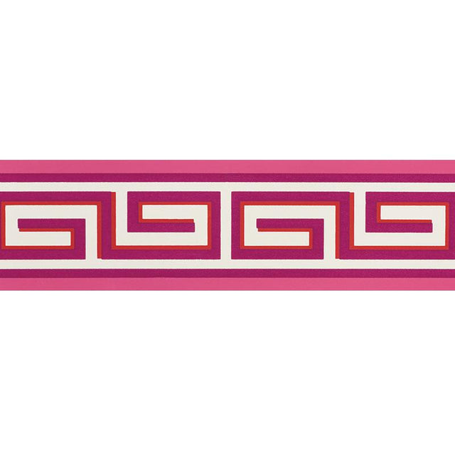 Schumacher Britt Border Berry Wallpaper