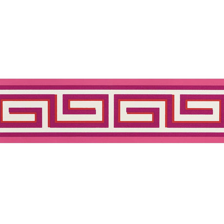 Schumacher Britt Border Berry Wallpaper