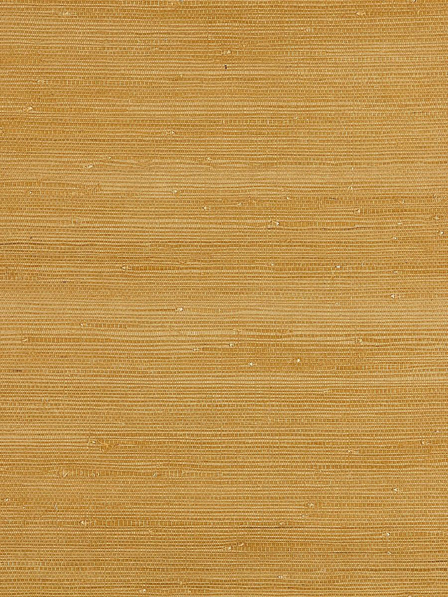 Scalamandre Textured Sisal Saffron Wallpaper