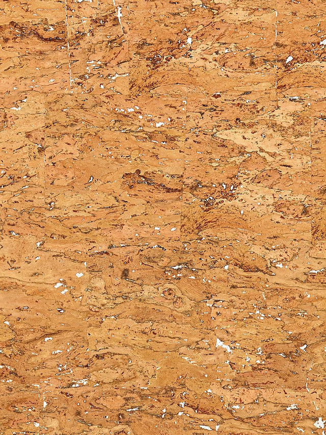 Scalamandre Cork Glimmer Natural & Silver Wallpaper