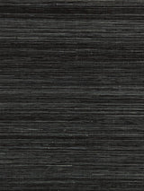 Scalamandre Shantung Grasscloth Black Pepper Wallpaper