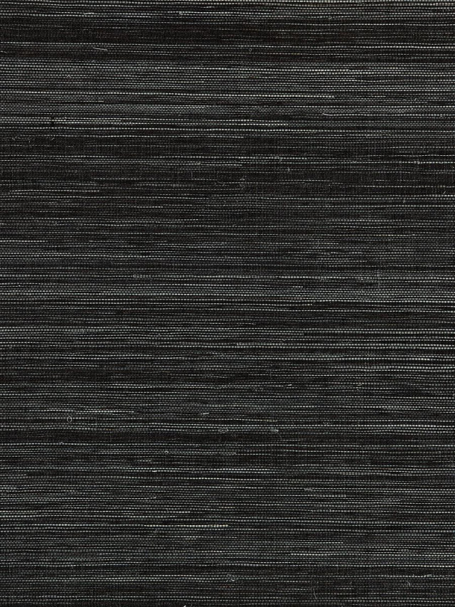 Scalamandre Shantung Grasscloth Black Pepper Wallpaper