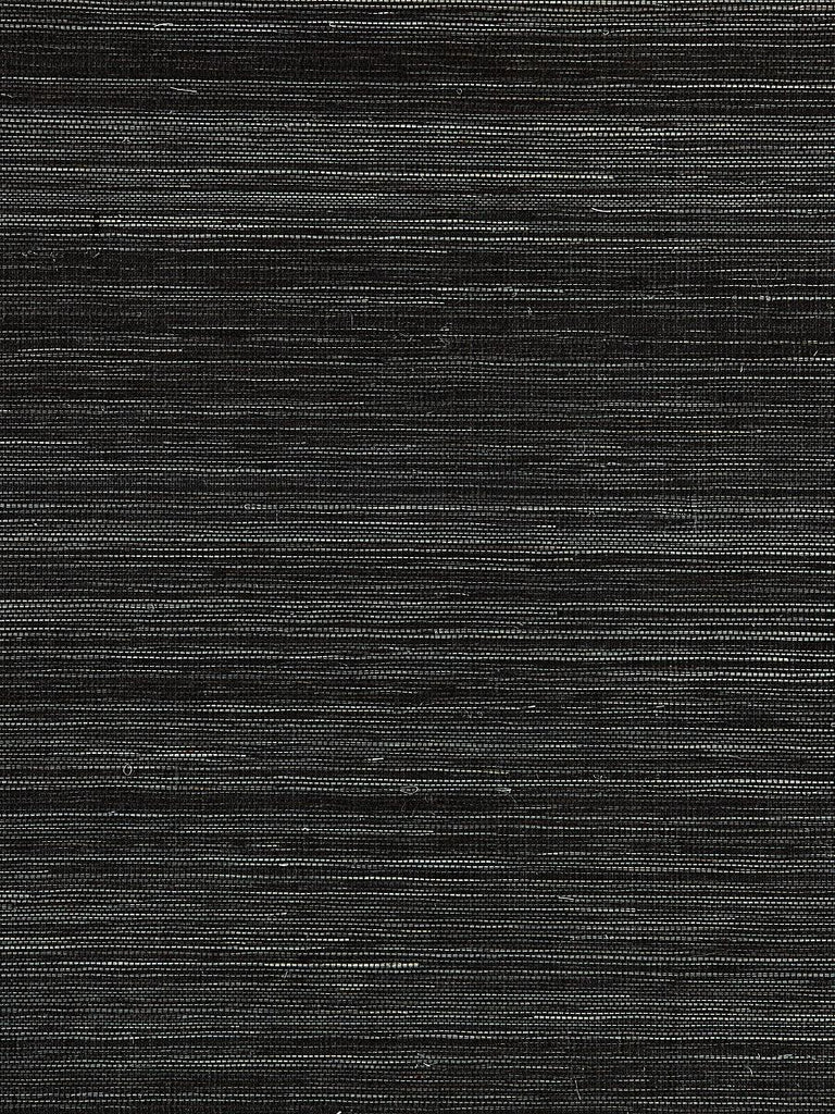 Scalamandre SHANTUNG GRASSCLOTH BLACK PEPPER Wallpaper