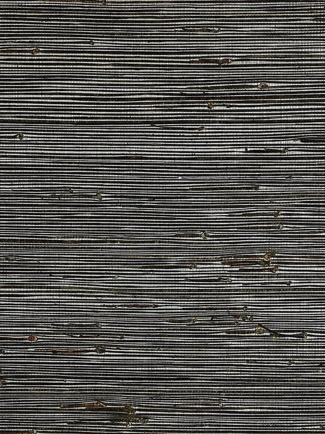 Scalamandre Metallic Jute Weave Granite & Silver Wallpaper