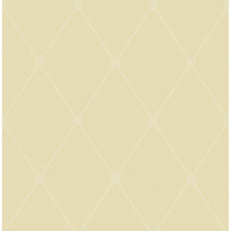 Cole & Son LARGE GEORGIAN ROPE TRELLIS STRAW Wallpaper