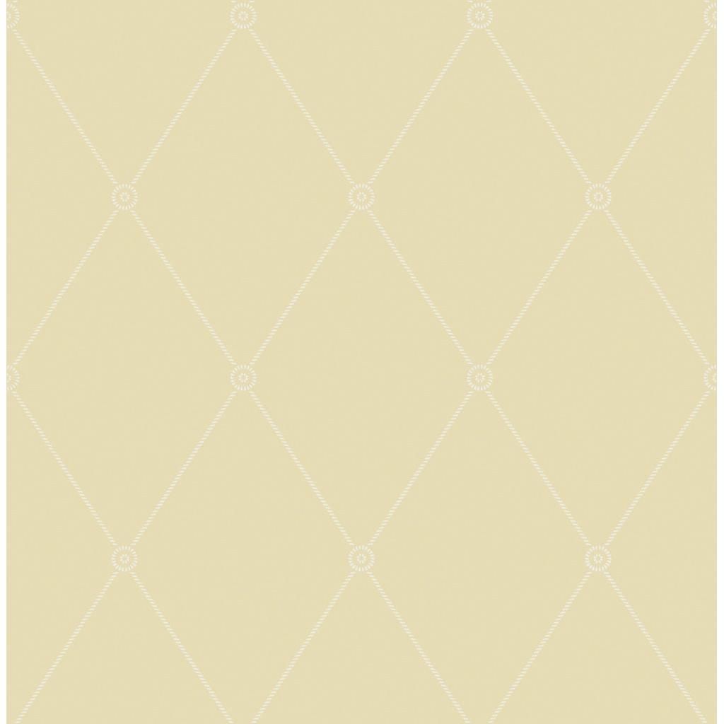 Cole & Son LARGE GEORGIAN ROPE TRELLIS STRAW Wallpaper