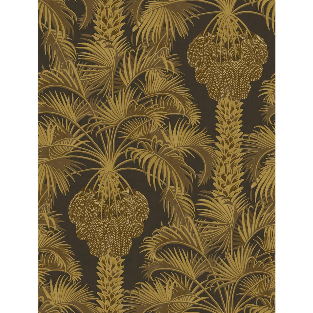 Cole & Son Hollywood Palm Charcoal & Gold Wallpaper