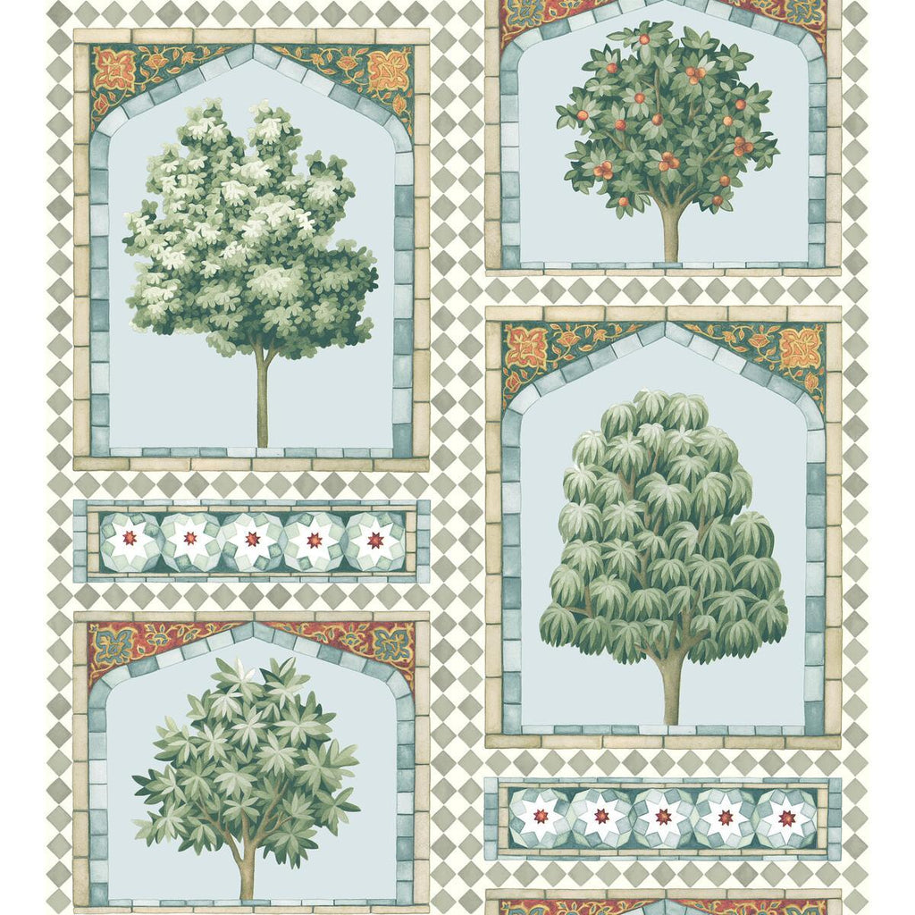 Cole & Son SULTAN'S PALACE PRINT ROOM BLUE & DUCK EGG Wallpaper