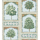 Cole & Son Sultan'S Palace Print Room Blue & Duck Egg Wallpaper