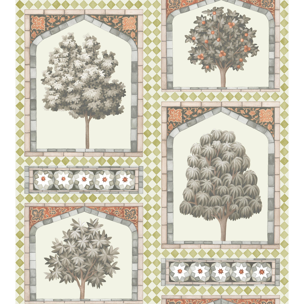 Cole & Son SULTAN'S PALACE GOLD & SPICE Wallpaper