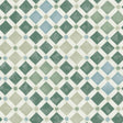 Cole & Son ZELLIGE OLIVE & PRINT ROOM BLUE Wallpaper