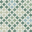 Cole & Son ZELLIGE OLIVE & PRINT ROOM BLUE Wallpaper