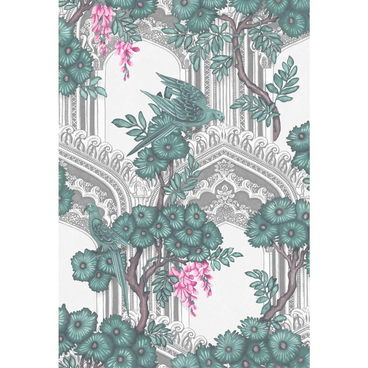 Cole & Son Babylon Teal & Pink Wallpaper