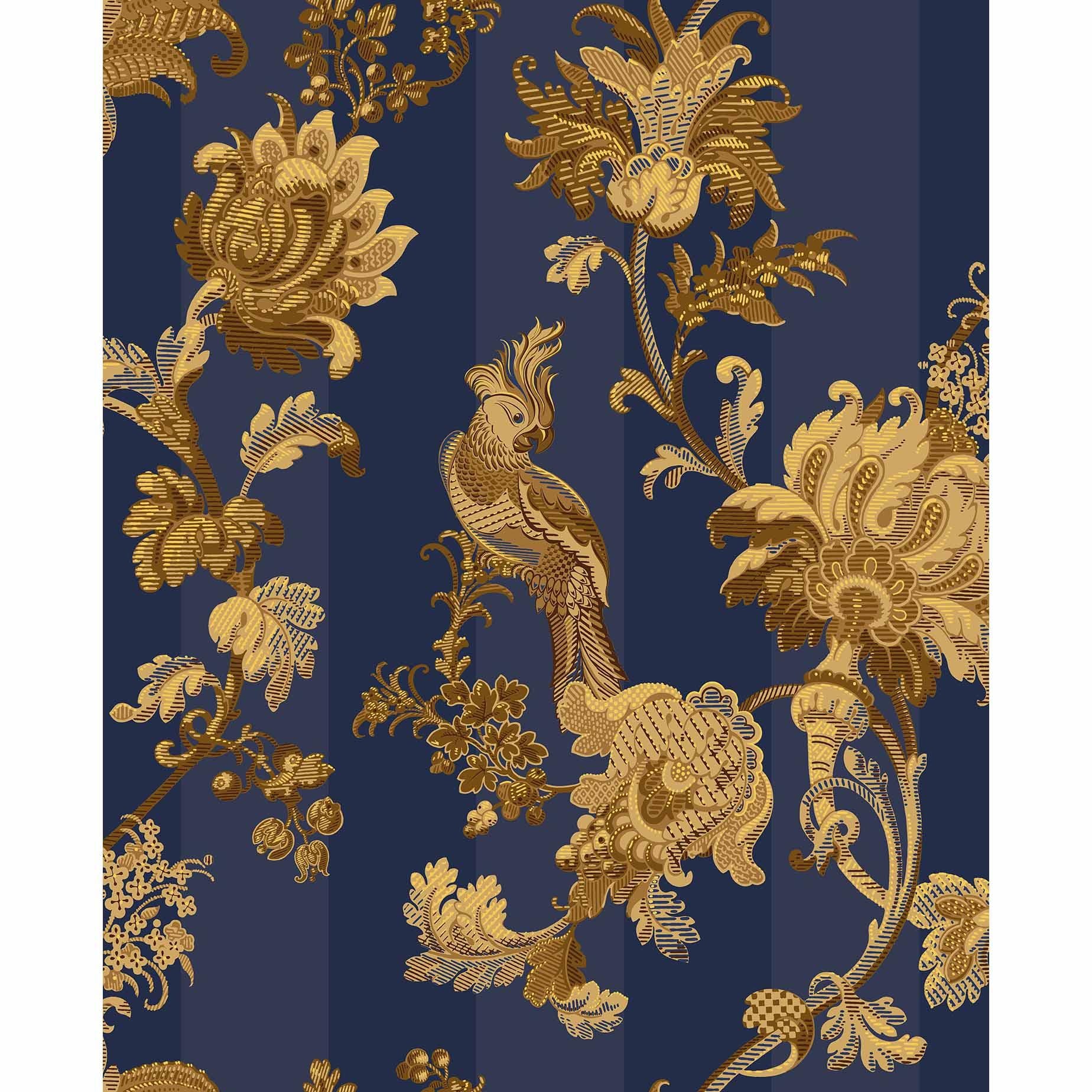 Cole & Son Zerzura Royal Blue & Gold Wallpaper