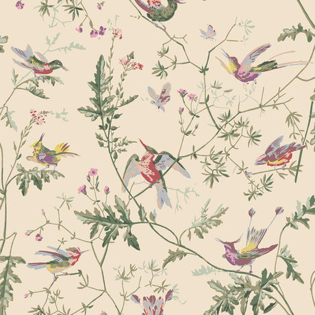 Cole & Son HUMMINGBIRDS ORIGINAL MULTI-COLOUR Wallpaper