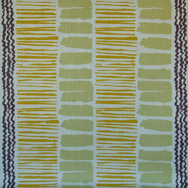 Lee Jofa SALTAIRE LIME/GOLD/PLUM Fabric