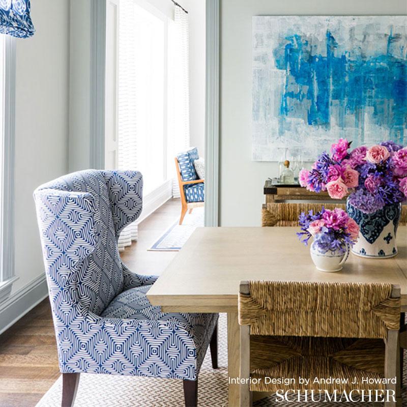 Schumacher Amazing Maze Indoor/Outdoor Sand Fabric