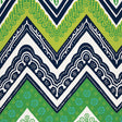 Schumacher Tangier Frame Print Sea Grass Fabric