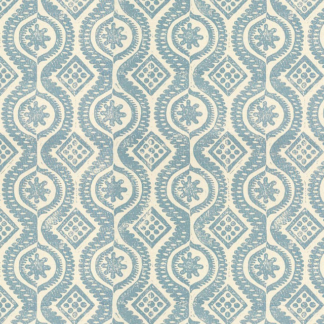 Lee Jofa DAMASK BLUE Fabric