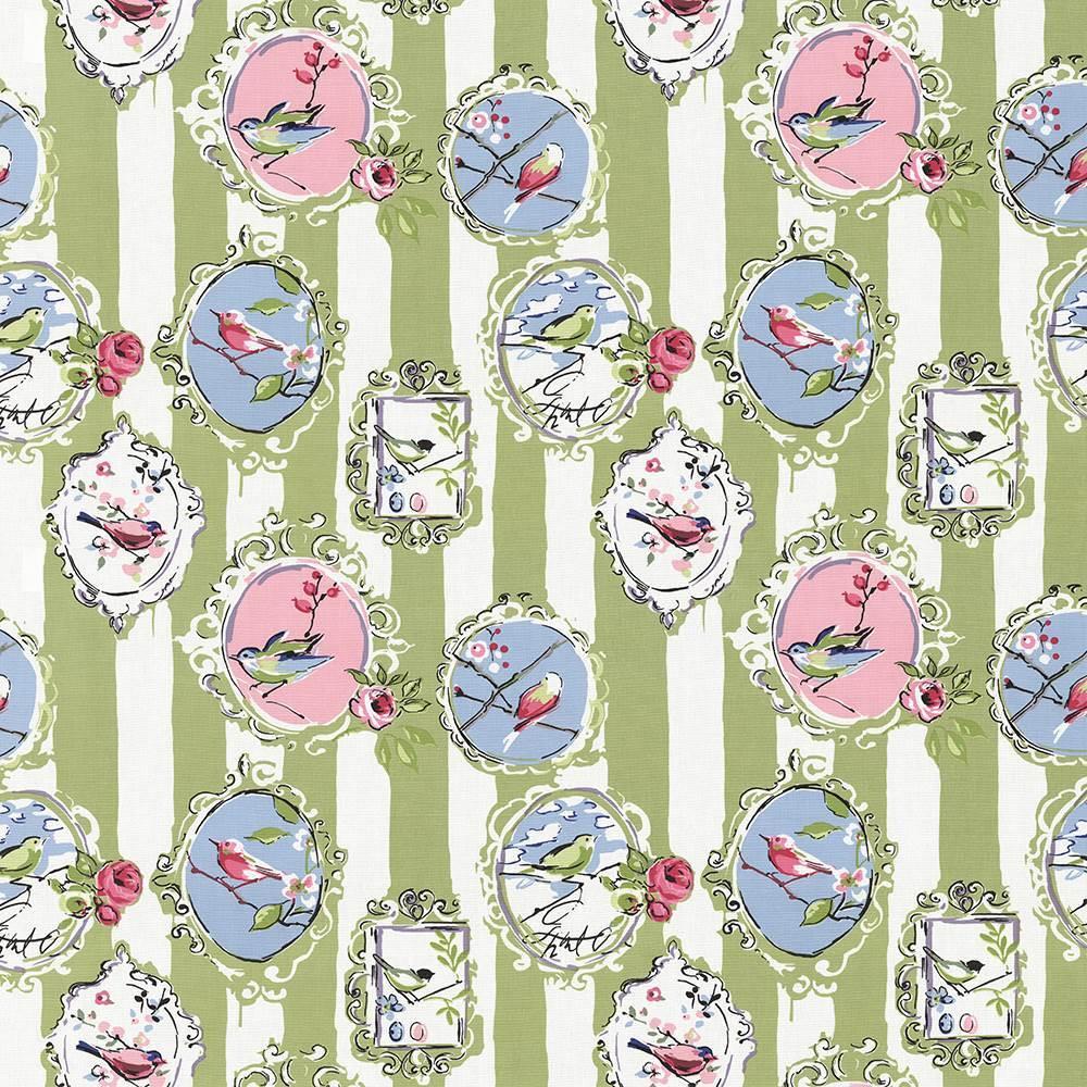 Kasmir Watch The Birdie Kiwi Fabric