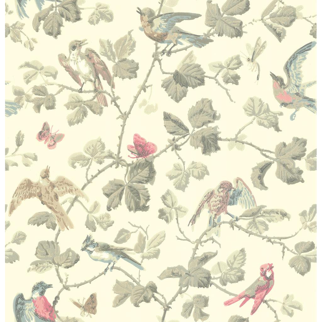 Cole & Son WINTER BIRDS LINEN Wallpaper