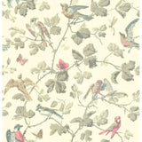 Cole & Son WINTER BIRDS LINEN Wallpaper