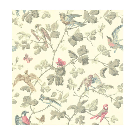 Cole & Son Winter Birds Linen Wallpaper