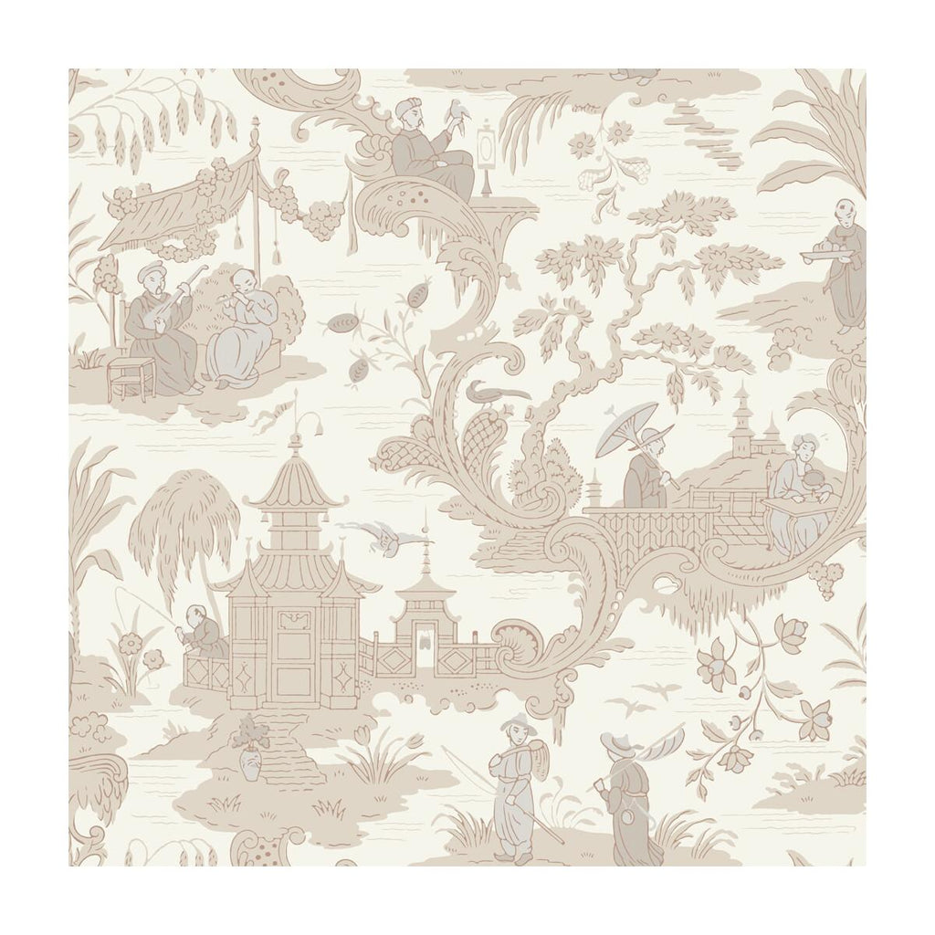 Cole & Son Chinese Toile Neutral Wallpaper