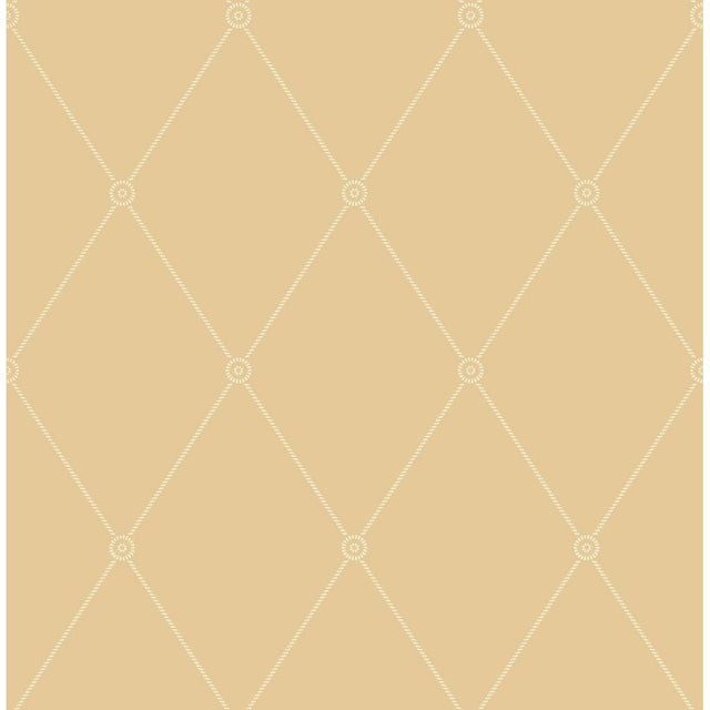 Cole & Son LARGE GEORGIAN ROPE TRELLIS YELLOW Wallpaper