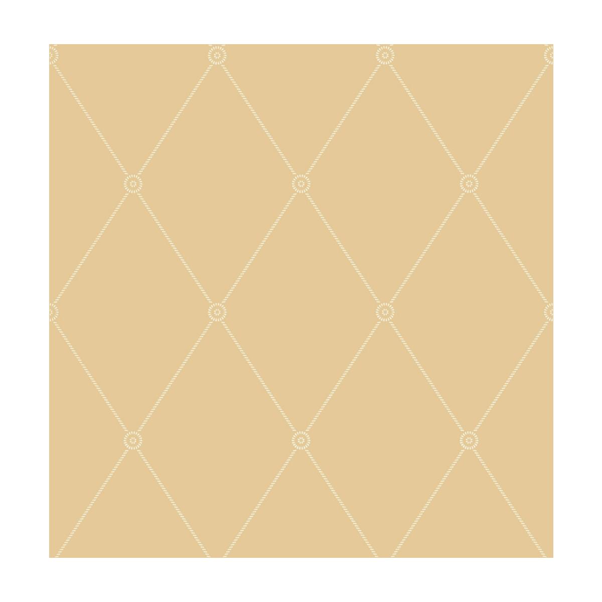 Cole & Son Large Georgian Rope Trellis Yellow Wallpaper