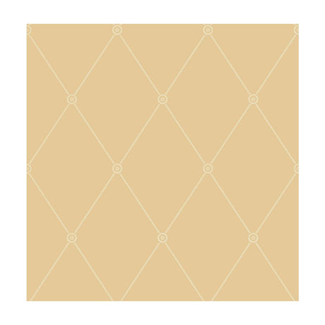 Cole & Son Large Georgian Rope Trellis Yellow Wallpaper