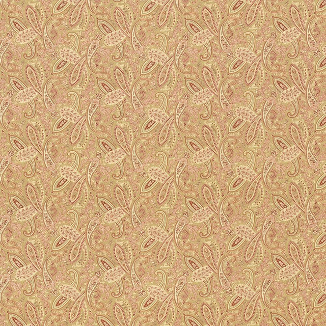 Kasmir Willow Paisley Vintage Gold Fabric