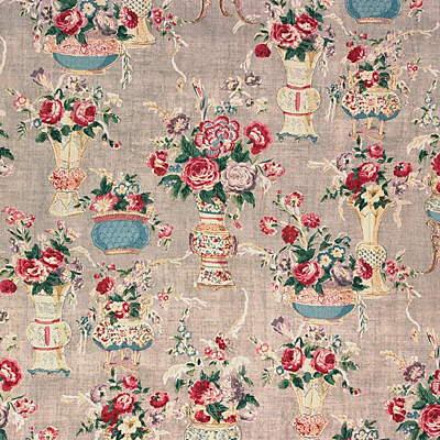 G P & J Baker BLUSH CHINA GREY Fabric