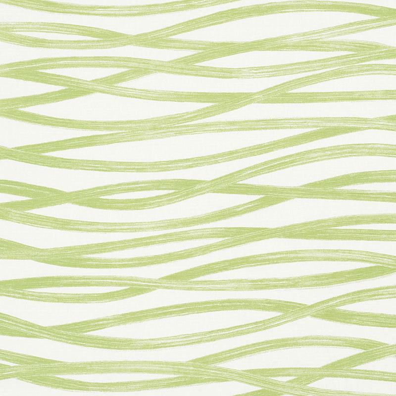 Schumacher Brushstrokes Leaf Fabric