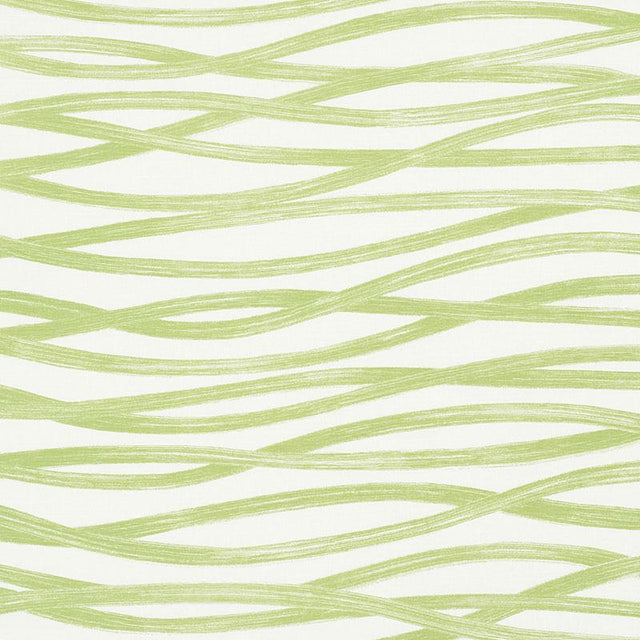 Schumacher Brushstrokes Leaf Fabric