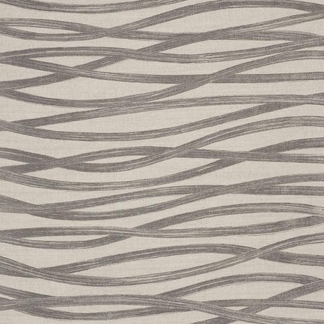 Schumacher Brushstrokes Charcoal Fabric