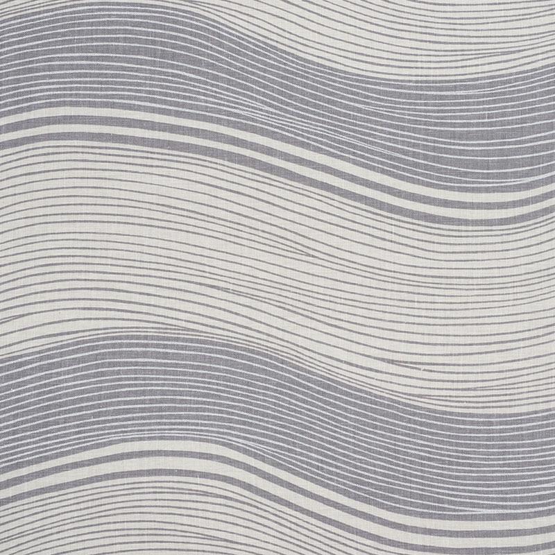 Schumacher La Marea Grey Fabric