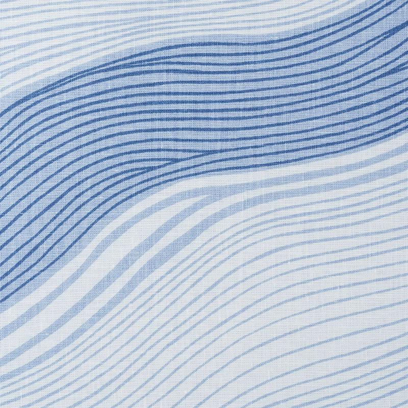 Schumacher La Marea Blue Fabric