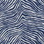 Schumacher Iconic Zebra Blue Fabric