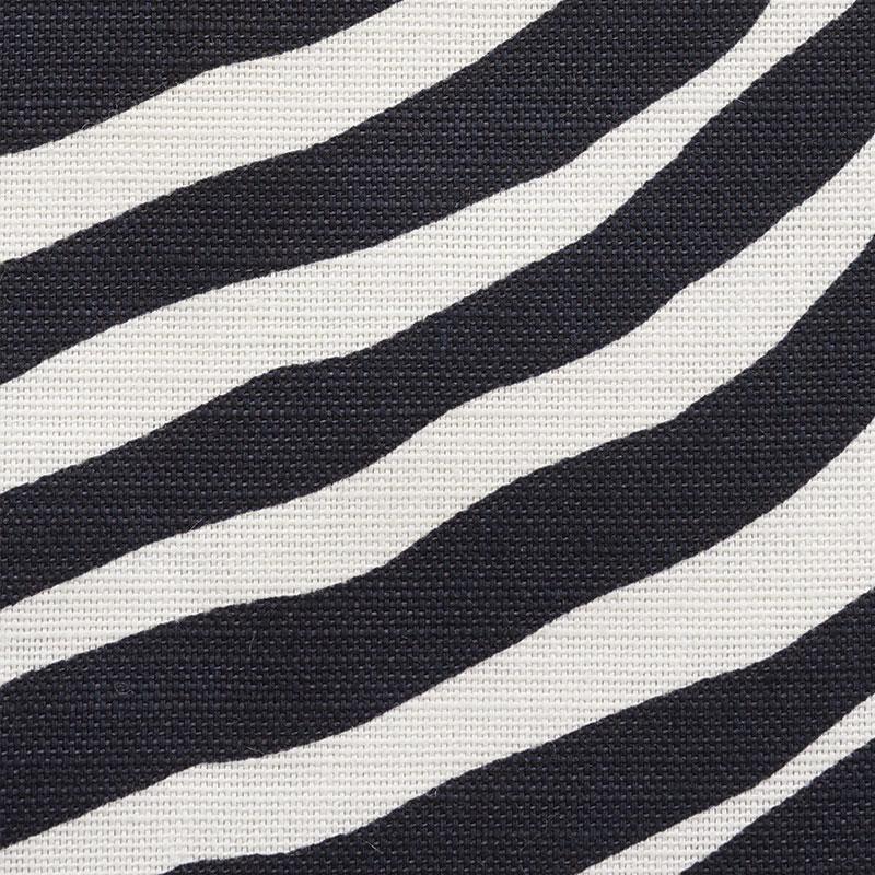 Schumacher Iconic Zebra Black Fabric