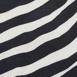 Schumacher Iconic Zebra Black Fabric