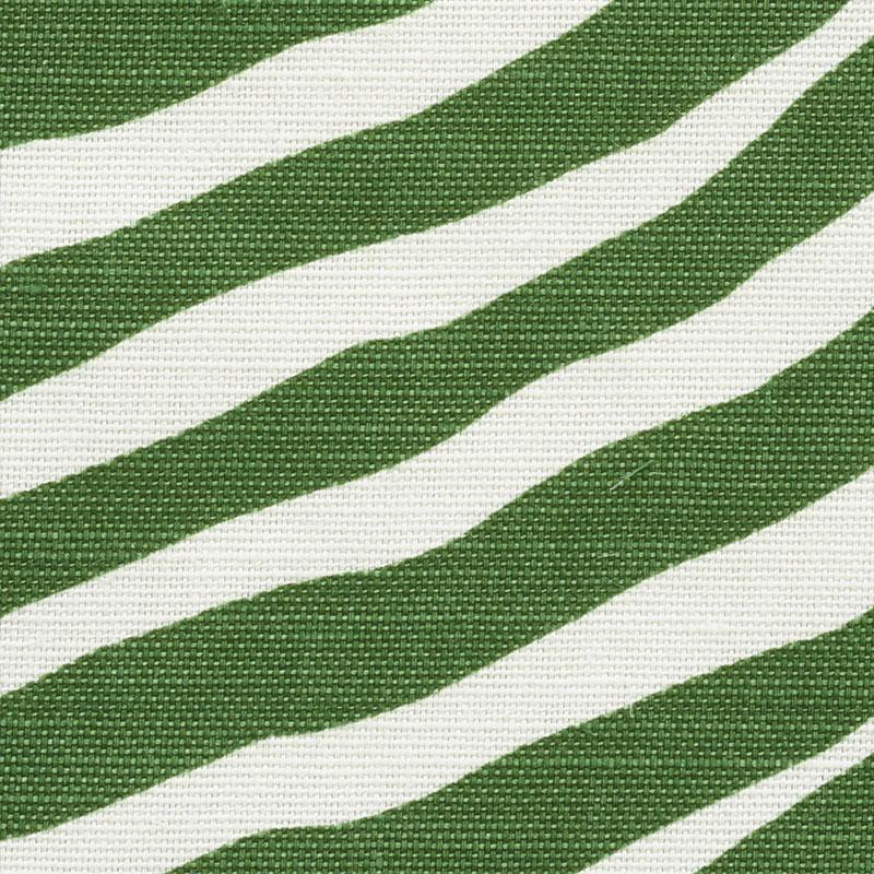 Schumacher Iconic Zebra Green Fabric