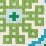 Schumacher Palmetto Print Lagoon Fabric