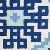 Schumacher Palmetto Print Ocean Fabric