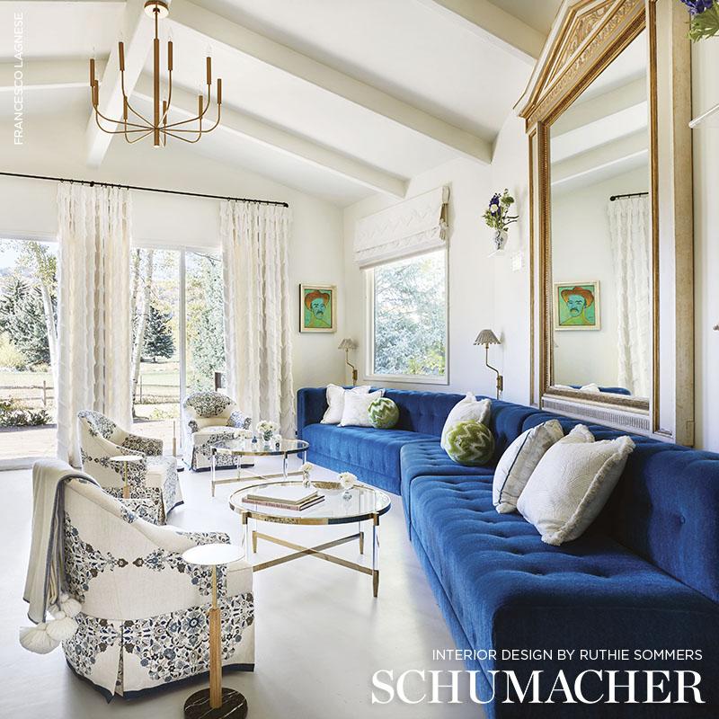 Schumacher Tempesta Natural Fabric